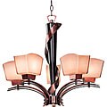 Davos 5 Light Burnished Copper Chandelier