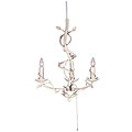 Mini 3-light Antique White Chandelier