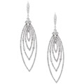 18k Gold 2 1/3ct TDW Diamond Marquise Dangle Earrings (H-I, I1)