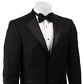 Kenneth Cole Men's Black Wool 2-button Tuxedo