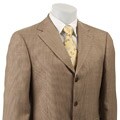 Arnold Brant Men's Bamboo/ Wool Blend Tan Check Blazer