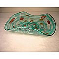 Murano Mouth-blown Glass Seagreen Fruit Bowl