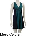 Soprano Women's Two-tone V-neck Dress