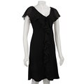 SL Fashions Ruffle-front Dress