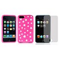 Apple iPod Touch 2G/3G Magenta Stars Silicone Skin