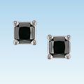 14k Gold 3/4ct TDW Black Diamond Earrings (Set of 3)