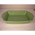 Appolia Basil Green 3-quart French Ceramic Baking Dish