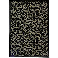 Bimini Indoor/ Outdoor Black Rug (2'4 x 6'7)