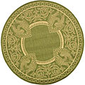 Abaco Olive Indoor/ Outdoor Rug (6'7 Round)