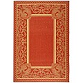 Abaco Red Indoor/ Outdoor Rug (5'3 x 7'7)
