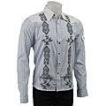 X-Ray Men's Embroidered Stripe Shirt