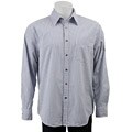FINAL SALE Reunion Men's Blue Stripe Long-sleeve Shirt