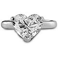 Platinum 1ct TDW Heart-shape Diamond Engagement Ring (E, SI1)