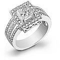 14k Gold 2 1/2ct TDW Diamond Engagement Ring (G, SI1) (Size 6.5)