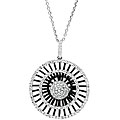 14k White Gold 7/8ct TDW Diamond Circle Necklace (H-I, I1)