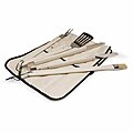Sagaform BBQ Grill Tool Set with Canvas Bag