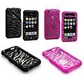 Zebra Transparent Laser Cut Case for iPhone3G