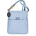 Fendi 'Zucchino' Small Blue Messenger Bag