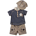 Minibasix Infant Boy's 3-piece 'Allstar' Baseball Clothing Set