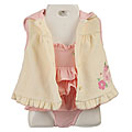 Minibasix Newborn Girl's Swimsuit and Coverup Set