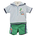 Minibasix Infant Boy's 2-piece Swimsuit and Coverup Set