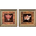 'Fresh-Cut Flowers' 2-piece Framed Textured Print Set