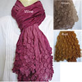 Handmade Silk 'Bubble' Oblong Scarf (India)
