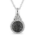 Sterling Silver 1/2ct TDW Black Diamond Necklace