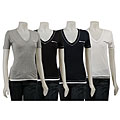 FINAL SALE C&C California Women's Jersey Mix V-neck T-Shirt