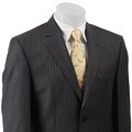 Michael Kors Men's Charcoal Grey Stripe Wool Suit