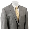 IZOD Men's Grey Sharkskin Wool Suit