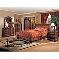 Longmire 4-piece Cherry Low-profile King-size Bedroom Set