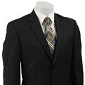 Joseph Abboud Men's Black Multistripe Wool 2-button Suit