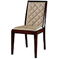 Cross Leather Dining Chairs (Set of 2)