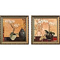 'White Orchid' 2-piece Framed Canvas Art Set