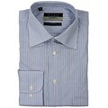 Zanetti Studio Men's Blue Striped Dress Shirt