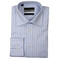 Zanetti Studio Men's Blue Stripe Dress Shirt