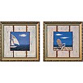 'Sea and Sun' 2-piece Framed Canvas Art Set