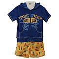 Baby Togs Toddler Boy's 2-piece Hooded Terry Coverup and Shorts