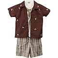 Baby Togs Toddler Boy Plaid Short 3-piece Set