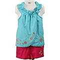 FINAL SALE Baby Togs Girl's Embroidered Flower Set