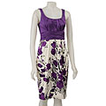 Jones New York Women's Purple Floral Dress
