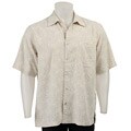 Toscano Men's Ivory Silk Short-sleeve Shirt