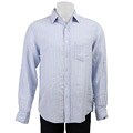 FINALS SALE Nove Men's Linen Stripe Long-sleeve Shirt