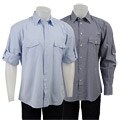 Nove Men's Gingham Check Cotton Long-sleeve Shirt