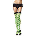 Leg Avenue St. Patrick's Day Lucky Clover Buckle-top Thigh-highs