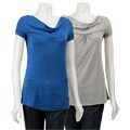 Ninety Women's Draped Neck Top