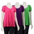 Ninety Women's Puff-sleeve Top