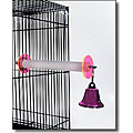 Acrylic Bird Perch and Bell