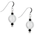 Sterling Silver Clear Hand-blown Glass Earrings